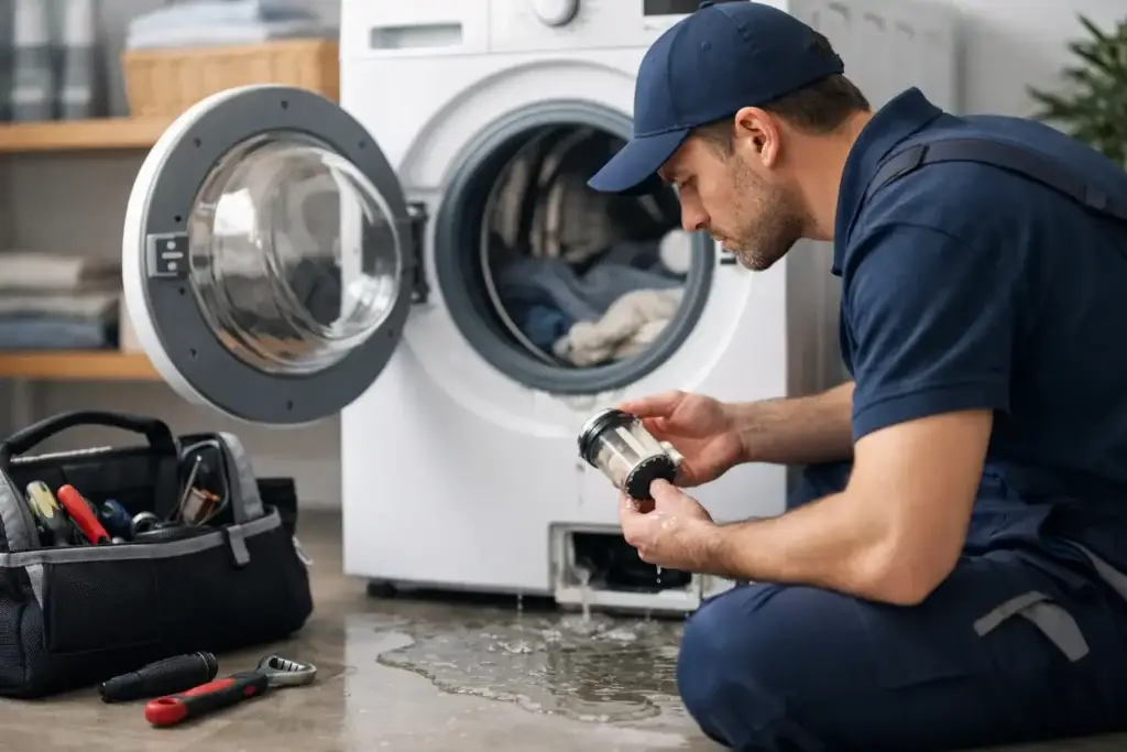 Washer Not Draining Service What to Expect | SERVOFLEX Washer Not Draining Service: What to Expect