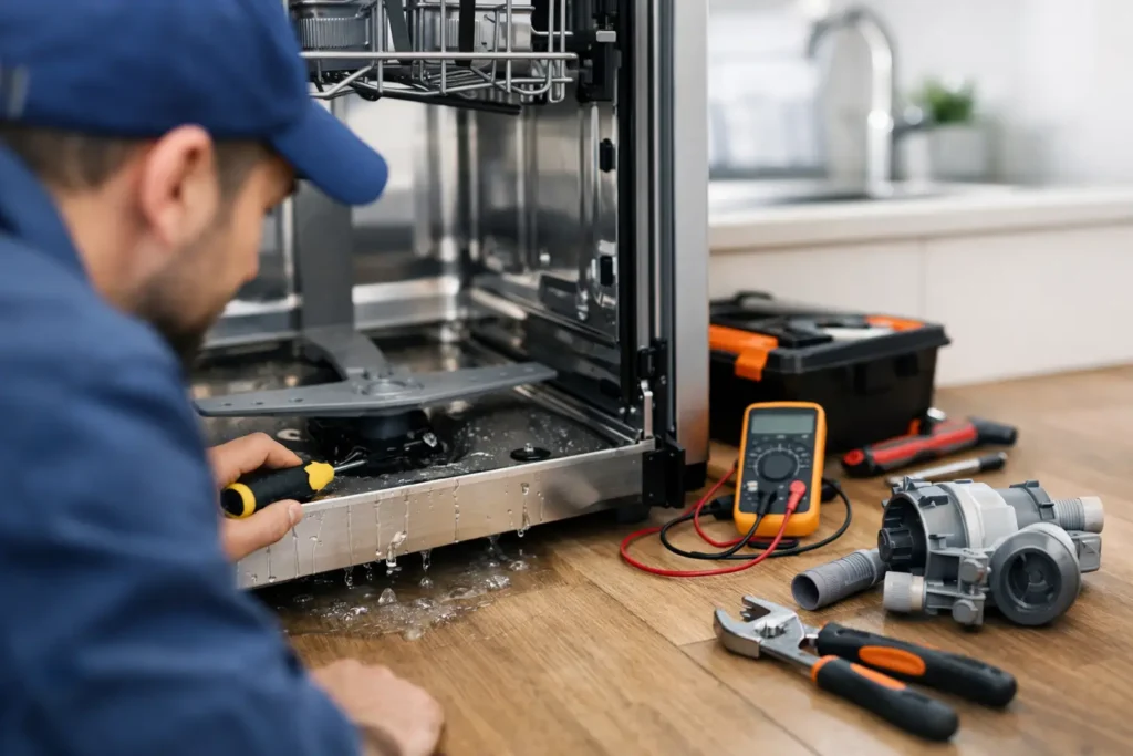 Dishwasher Repair for Leaks, Noise, and No Heat