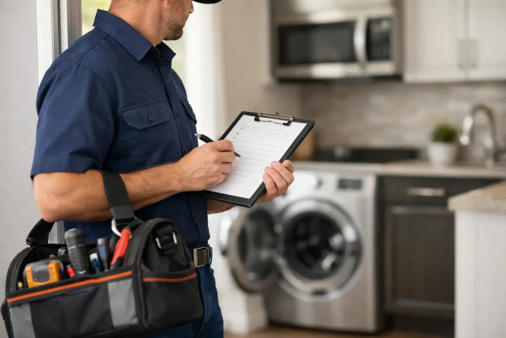 Your Appliance Technician Arrival Checklist
